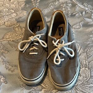 Sperry Gray Canvas Men's Sneakers
